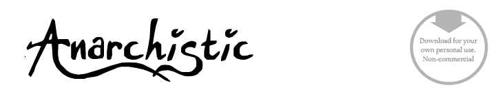 Anarchistic - Font
