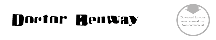 Doctor Benway - Font