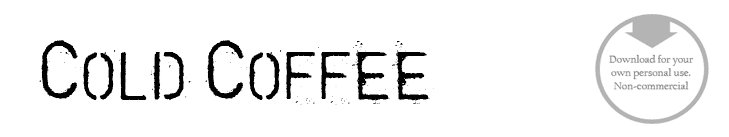 Cold Coffee - Font