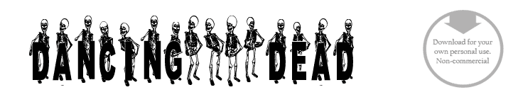 Dancing dead - Font