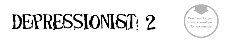 Depressionist 2 - Font